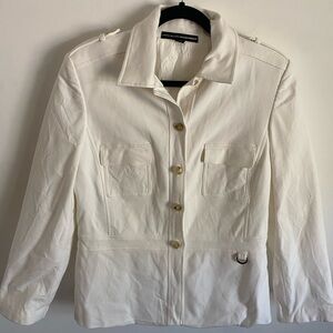 Ellen Tracy‎ White Cotton Jacket